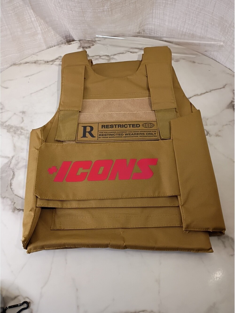 Hudson OUTERWEAR ICONS REFLECTIVE GREEN TACTICAL VEST - ONE SIZE